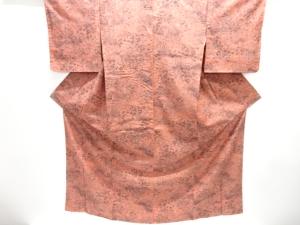 未使用品　作家物　茶屋辻模様手織り紬着物